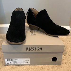 Kenneth Cole Reaction Black Suede Booties
